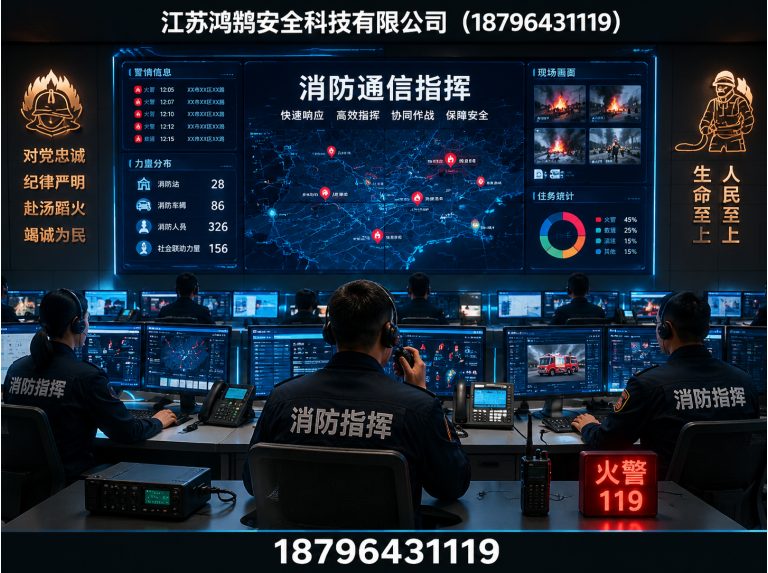 新余消防通信指挥展示图